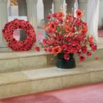 Poppies celebrating Armistice Enfield 2018