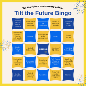 E157 Tilt the Future Bingo Card 